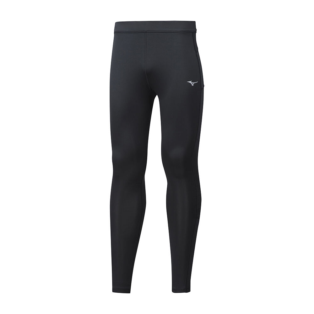 Leggings Mizuno Running Impulse Core Long - Homem - Pretas - WVMER9024